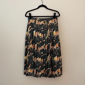 *Never worn* J.Crew Pleated Silk Skirt, sz 8